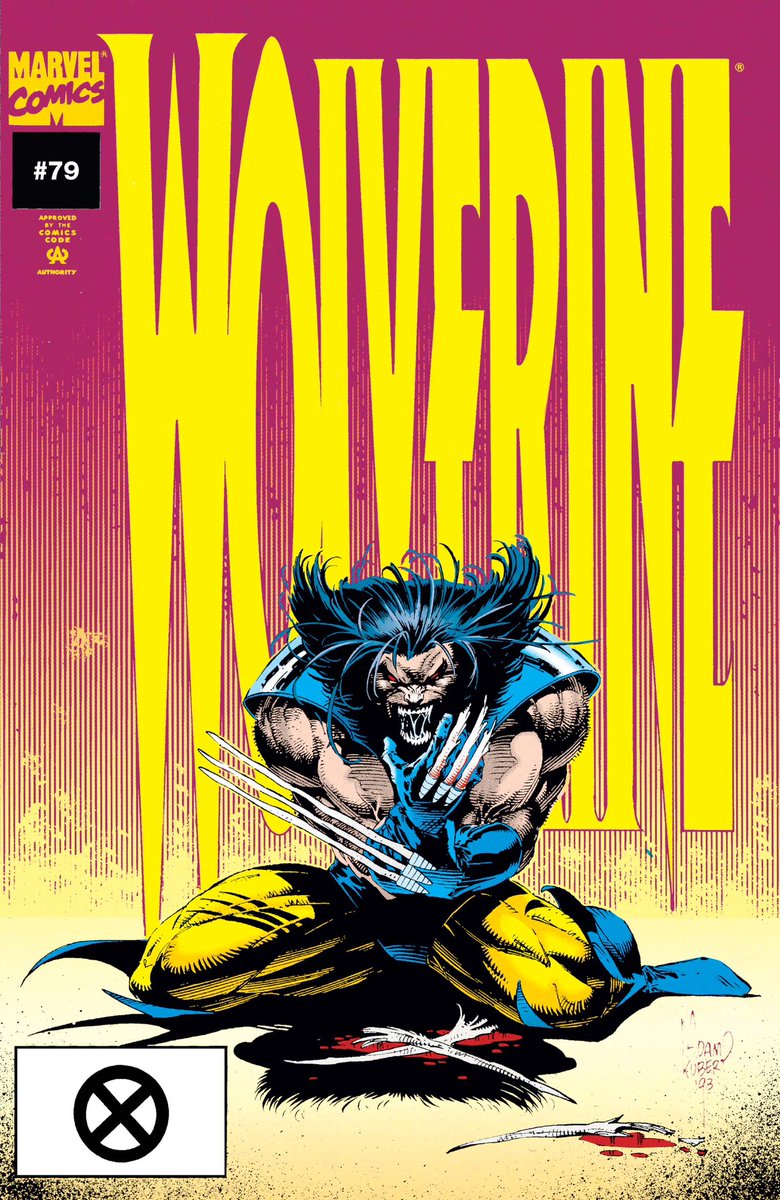 randolphmorley's tweet photo. @s_f_spencerian @RyanStegman Wolverine 79 from the 90s ongoing series. This is preceded by the Fatal Attractions event across the X line. The bone claws story begins there. https://t.co/yvkwjrUB5L