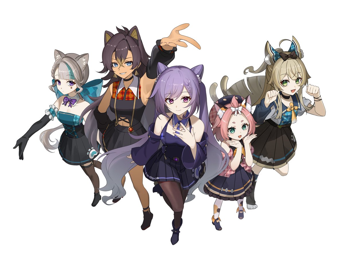 LilyYal's tweet photo. 原神生日会2024 喵喵曲的人设和部分曲绘
P2的图草稿是瑛砸老师画的
#GenshinImpact #Genshin #Keqing #Diona #Dehya #kirara #Lynette #原神 #刻晴 #迪奥娜 #迪希雅 #绮良良 #琳妮特 https://t.co/huO4uPkfJq