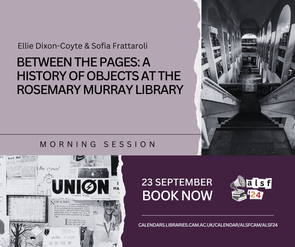 Libraries are home to many hidden treasures! Find out about discoveries Murray Edwards College Library Assistants Ellie Dixon-Coyte and Sofia Frattaroli during their weeding project at the Rosemary Murray Library. 

calendars.libraries.cam.ac.uk/calendar/ALSFC…