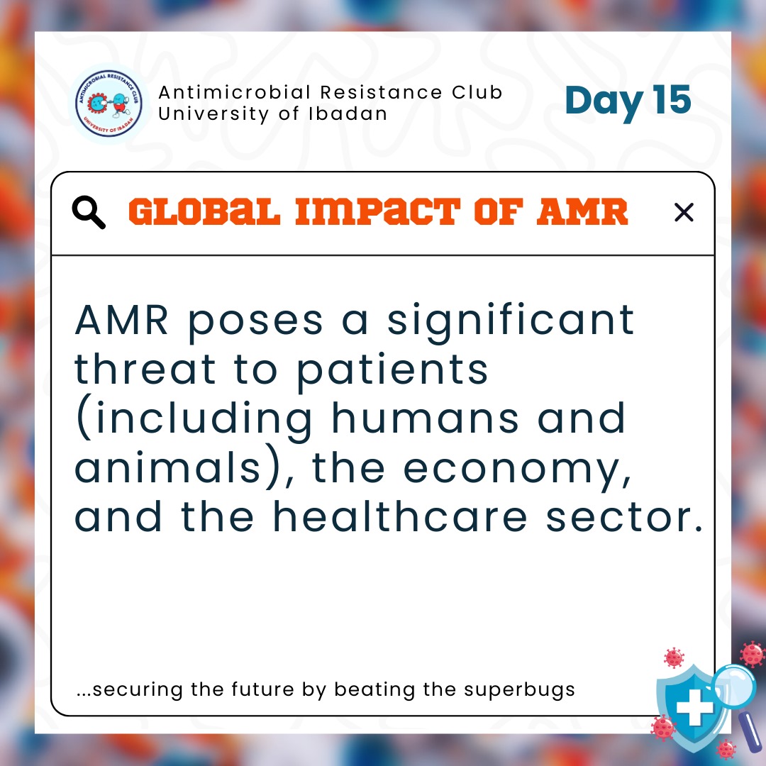 amrclub_ui's tweet photo. *AMR is not just a threat to an individual. It is also a global issue* .
Day 15 done
#projectltk #ltk #Amrclubui
@drasatrust
@ReActAfrica_RAN
@ResResistance
@StopSuperbugsEU
@NCDCgov
@AfricaCDC
@DucitBlueFdn
@theAMRnarrative https://t.co/F70v80Xl28