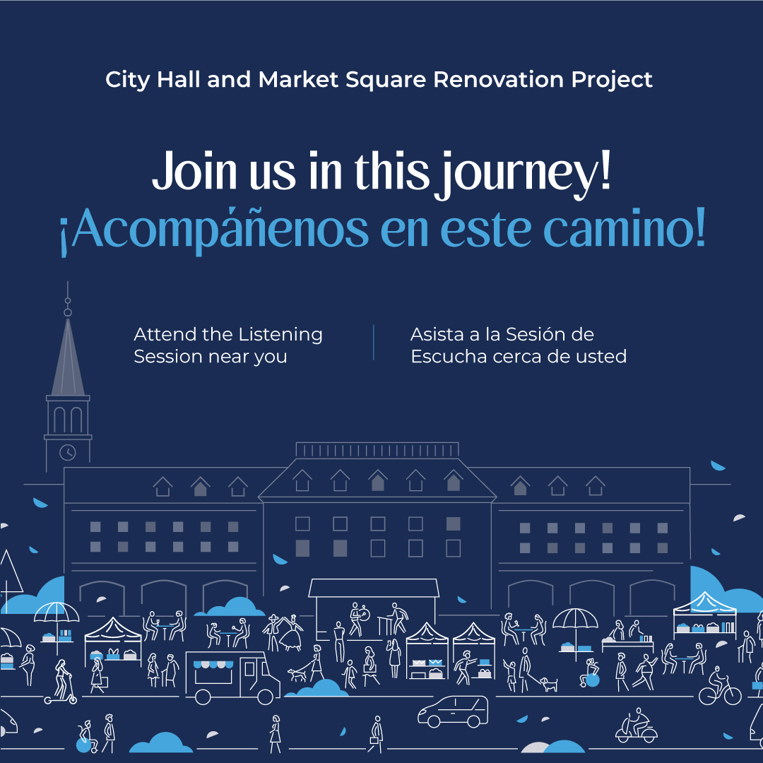 AlexandriaVAGov's tweet photo. Join community meetings about the renovation of City Hall and Market Square starting September 19 to participate with your thoughts and ideas. Swipe to discover the venue near you and register for the first listening sessions. Learn more: https://t.co/WUhRpzqfQg https://t.co/Wv8x0tSAuT