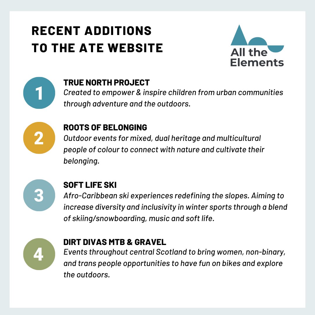New organisations and groups have been added to our directory!  Whether you're looking for a group to collaborate with, to see who else is working in a similar space to you, or to find a group to join, our website is a great place to start ⬇️ alltheelements.co