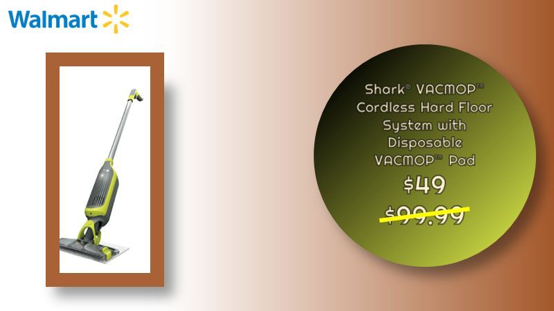 offersuniversal's tweet image. Shark® VACMOP™ Cordless Hard Floor System with Disposable VACMOP™ Pad $49
Was $99.99

➡️ buff.ly/4gslhxN

#walmartfinds #dealsAndSave #Vaccumcleaner