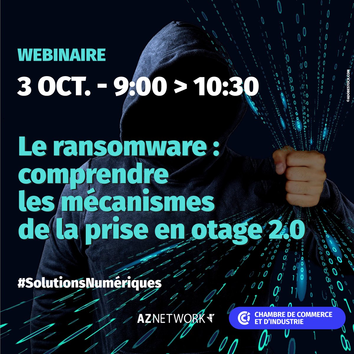 Données chiffrées, systèmes à l'arrêt, fichiers inaccessibles, fuites de données sensibles, 0 garantie de récupérer vos fichiers.

La réalité du ransomware, la cata pour une entreprise ! 

Vous pouvez changer la donne  ! Comment ? on en parle le 3/10

👉 normandie.cci.fr/webinaire-rans…