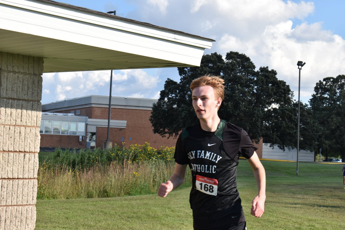 Rarin' to go for Glencoe! It's MEET DAY, everyone! Swift wishes to our 
Holy Family Cross Country athletes as they hit the road to Glencoe-Silver Lake High School for another Central MN clash at the Caty Delwiche Invitational. 1st race is at 4:00PM today. Run fast, Fire CC!