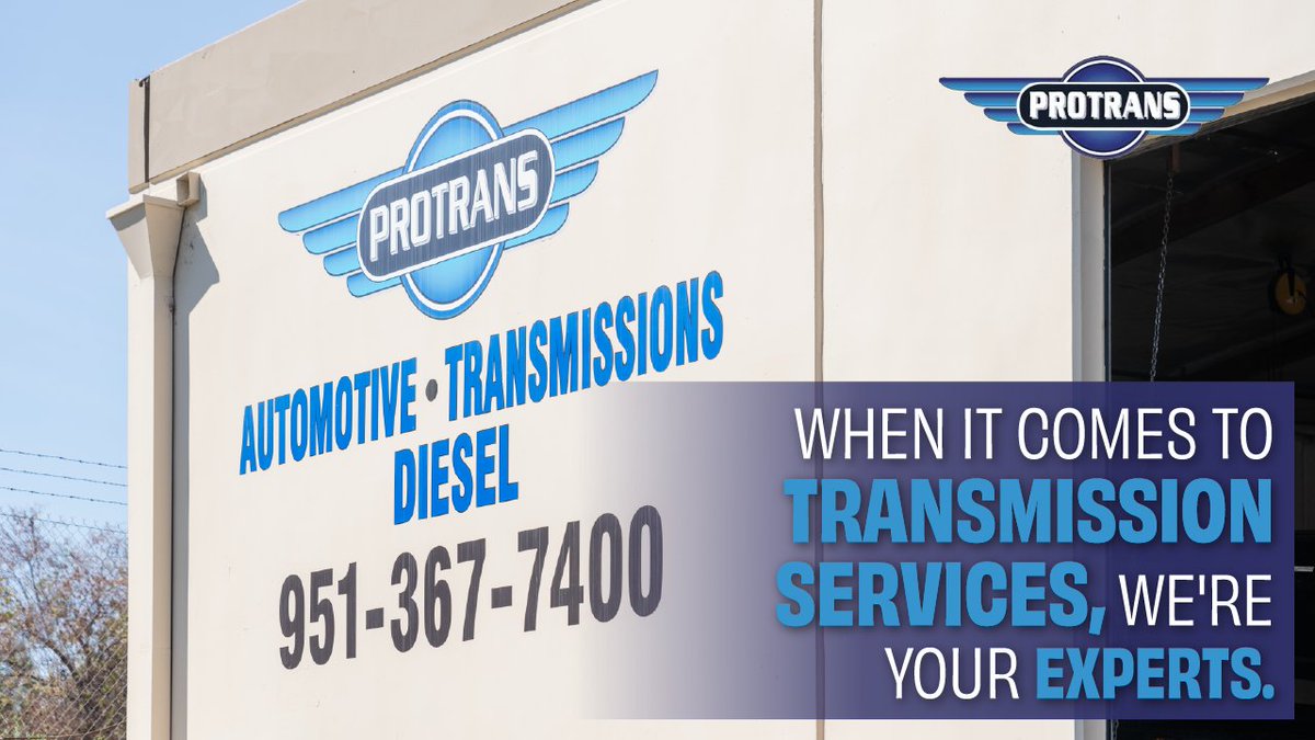 Protrans_Auto's tweet image. At Protrans Automotive, we not only specialize in transmission and clutch work, but also offer brake repairs, oil changes, tune ups and much more! 

🌐 protransautomotive.com
📱 (951) 367-7400