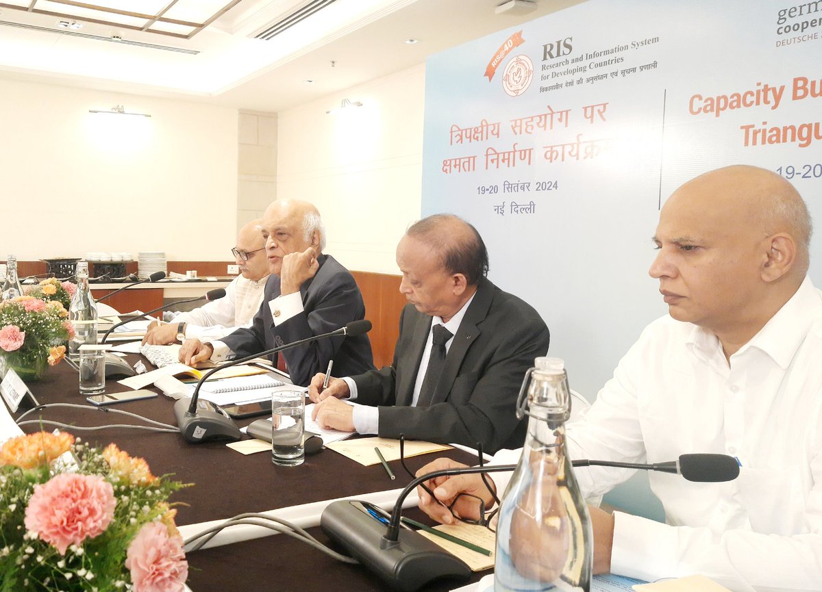 susheco's tweet photo. Day 1: Glimpses of the #Capacitybuildingprogramme on Triangular Cooperation
@RIS_NewDelhi @Sachin_Chat @ChamanDhanda71 @giz_india https://t.co/xgcLXslYjP