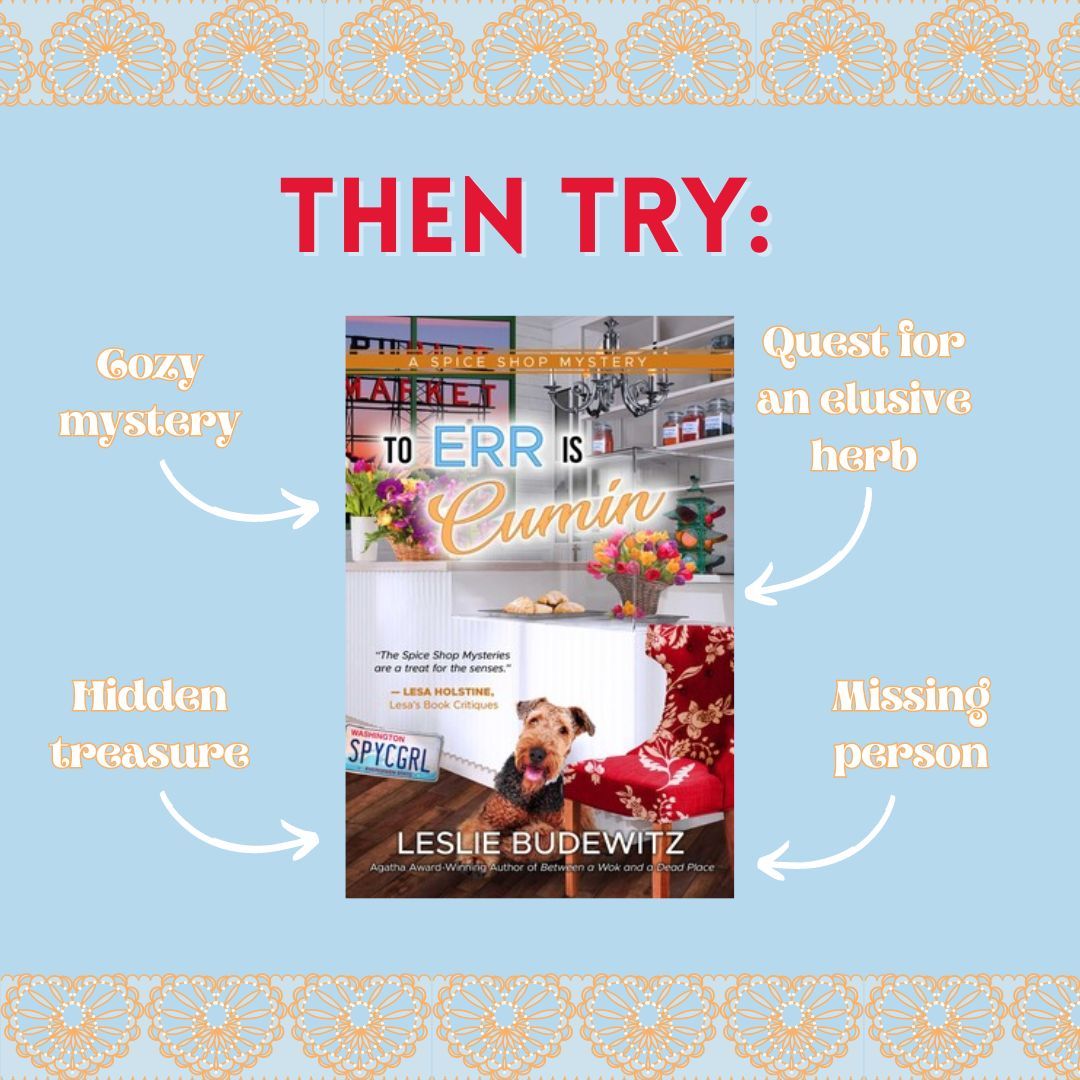 Spice up your life with Leslie Budewitz's delicious cozy mystery To Err is Cumin!  buff.ly/3VSd8Jm #ToErrIsCumin #LeslieBudewitz #Cozymystery #SpiceShopMystery #MysteryReads #Bookish