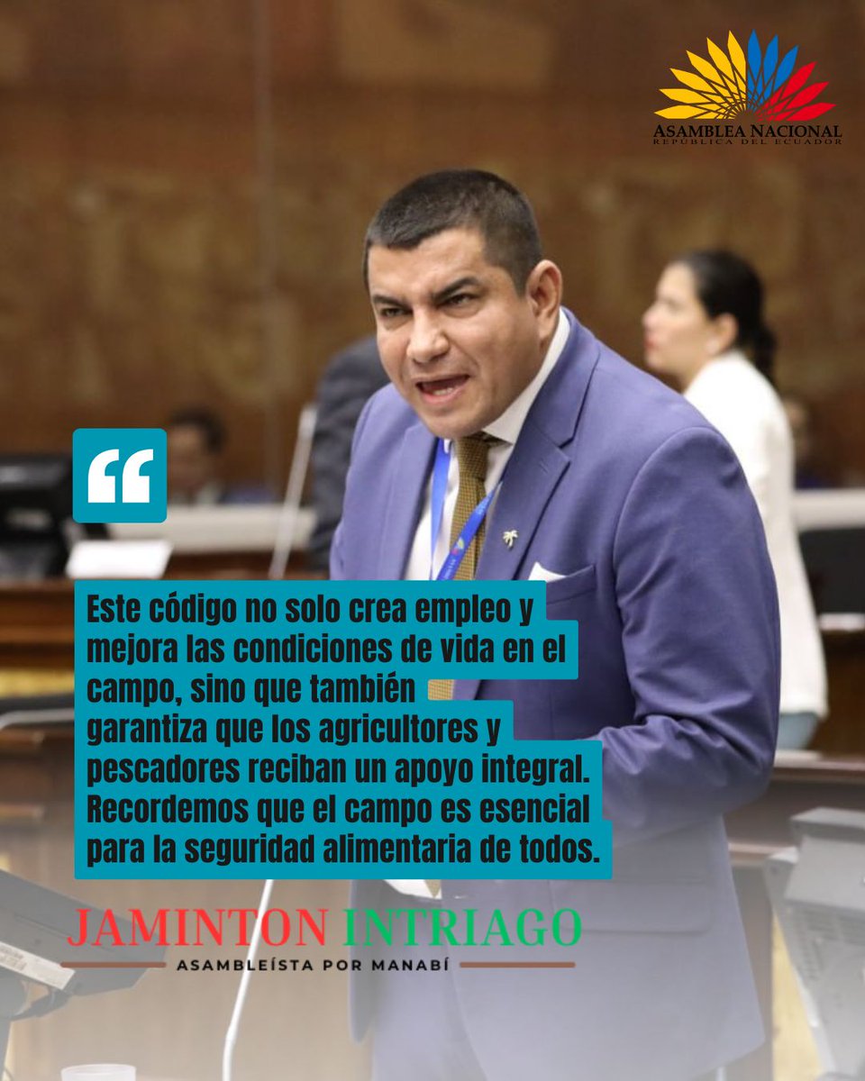 El #CódigoReactivaciónAgropecuaria es una herramienta para el sector productivo del país.  <a href="/AsambleaEcuador/">Asamblea Nacional</a> <a href="/BancadaLa6/">Bancada La 6 y Aliados</a>