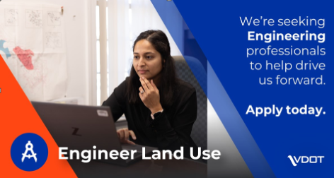 VaDOTRVA's tweet photo. Do you have a passion for design? If so, we have an exciting job opportunity for you! ⤵️

We are seeking an individual to provide review of land development plans for the #Ashland Residency Land Use Office. 

For details and to apply by 9/20 visit: https://t.co/cRjYHx2Maq https://t.co/nCe1XlzHx3