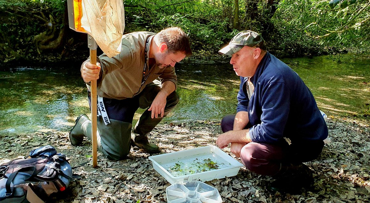 In the footsteps of Kathleen Carpenter <a href="/AberUni/">Aberystwyth University</a> - 100 years later we are resampling her research sites around #Aberystwyth -  a fun day looking at aquatic invertebrates with Dan Mills  <a href="/AberDLSAGB/">Aberystwyth University DLS/AGB</a> and River Man <a href="/DewiRoberts71/">Dewi Roberts</a> #historyofscience  #freshwater #ecology #Wales #rivers