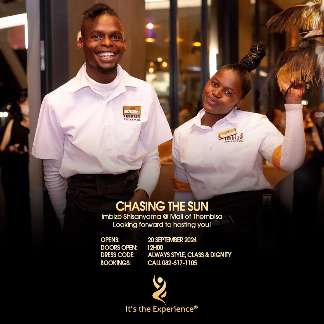 BestShisanyama's tweet photo. SoulFam, the grind is real, FoSho! but so are we!  We’re so excited to open our doors to you, our incredible patrons: 

📌 Tomorrow at 12H00!

Family, you are so welcome! 🎶🥂💃🏽🕺🏽

#TheMourningIsOverImbizo #MallOfThembisa 
#ImbizoShisanyama
Africa’s Ultimate Braai Experience® https://t.co/xAgEwg7Wyg