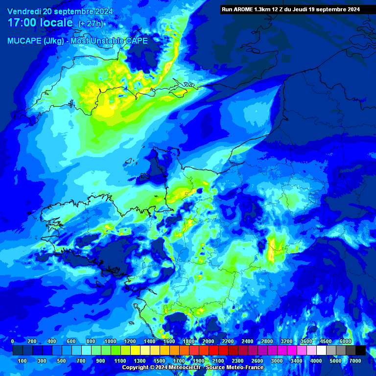 NormandieMeteo's tweet image. Des #orages possibles demain en soirée sur la #Normandie.
D'un axe allant d'#Avranches à #Bayeux en passant par l'Ouest de #Caen et #Vire !