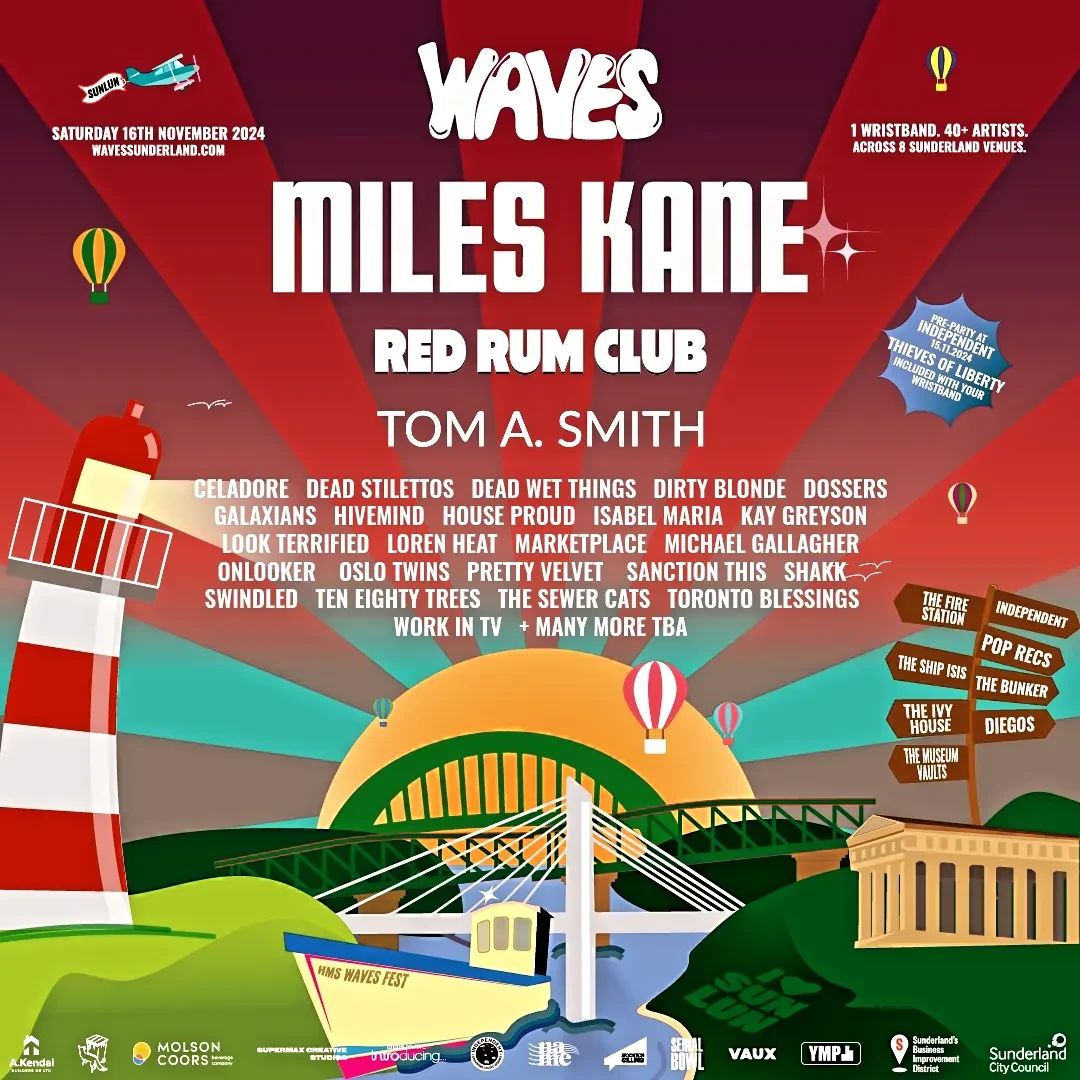 Looking forward to <a href="/WavesSunderland/">Waves</a> in November! We'll see you at <a href="/poprecsltd/">Pop Recs CIC</a> this time around