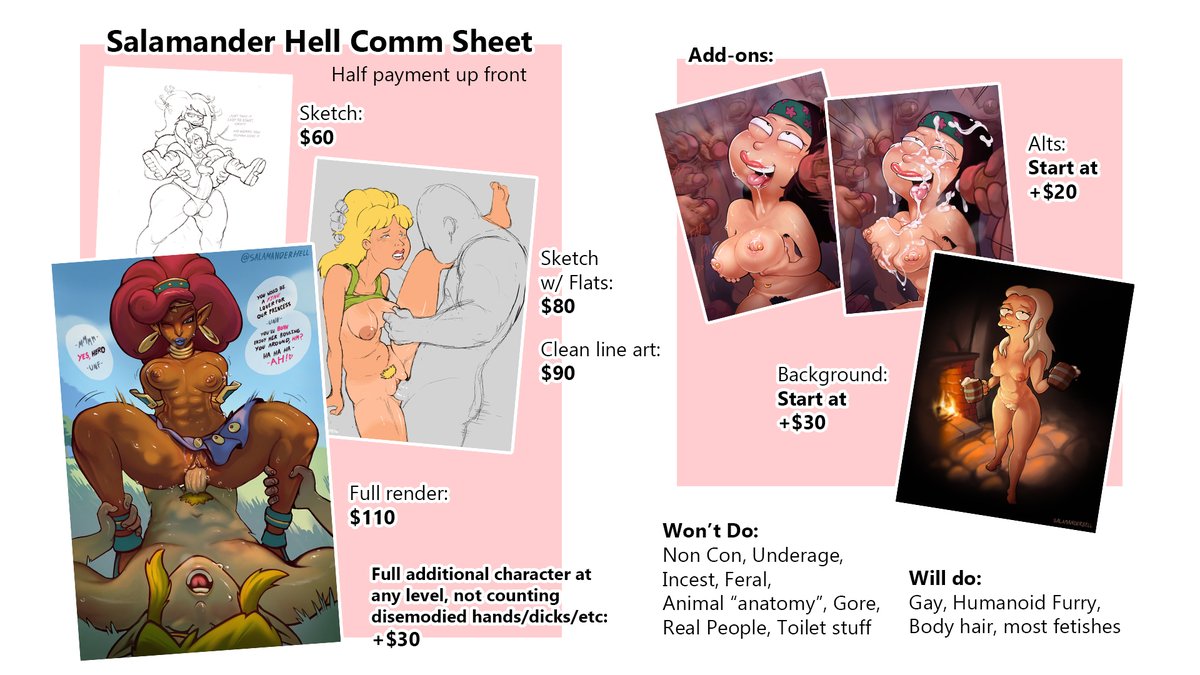 🔞Salamander Hell🔞 COMMS OPEN tweet media