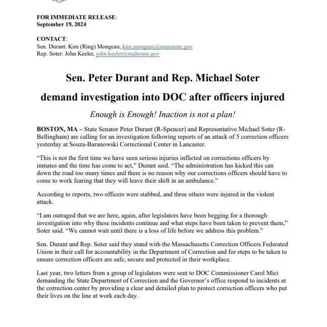 Peter Durant State Senator tweet media