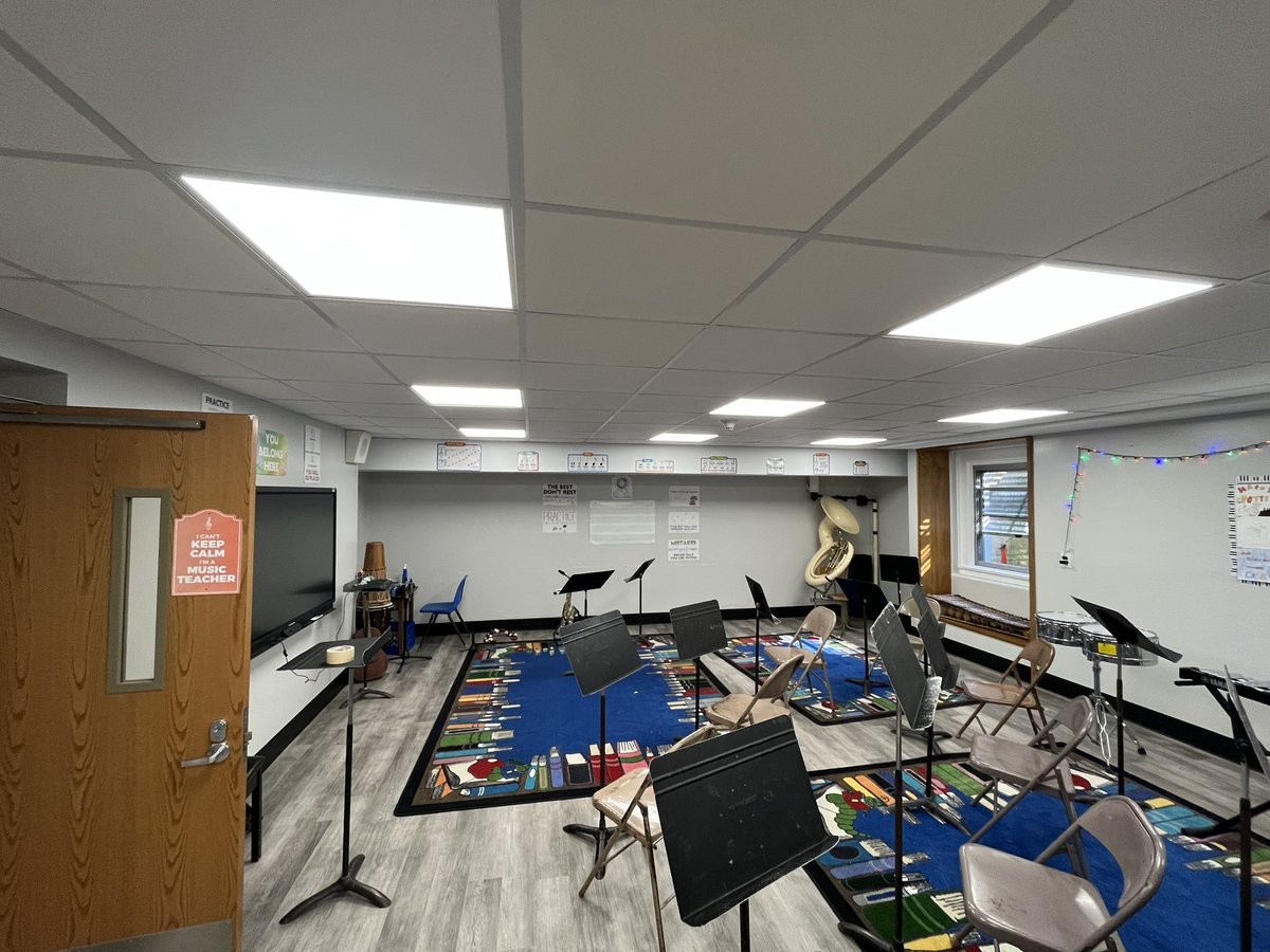 The new <a href="/polk_street/">Polk Street School</a> Band Room is ready to make some music!!