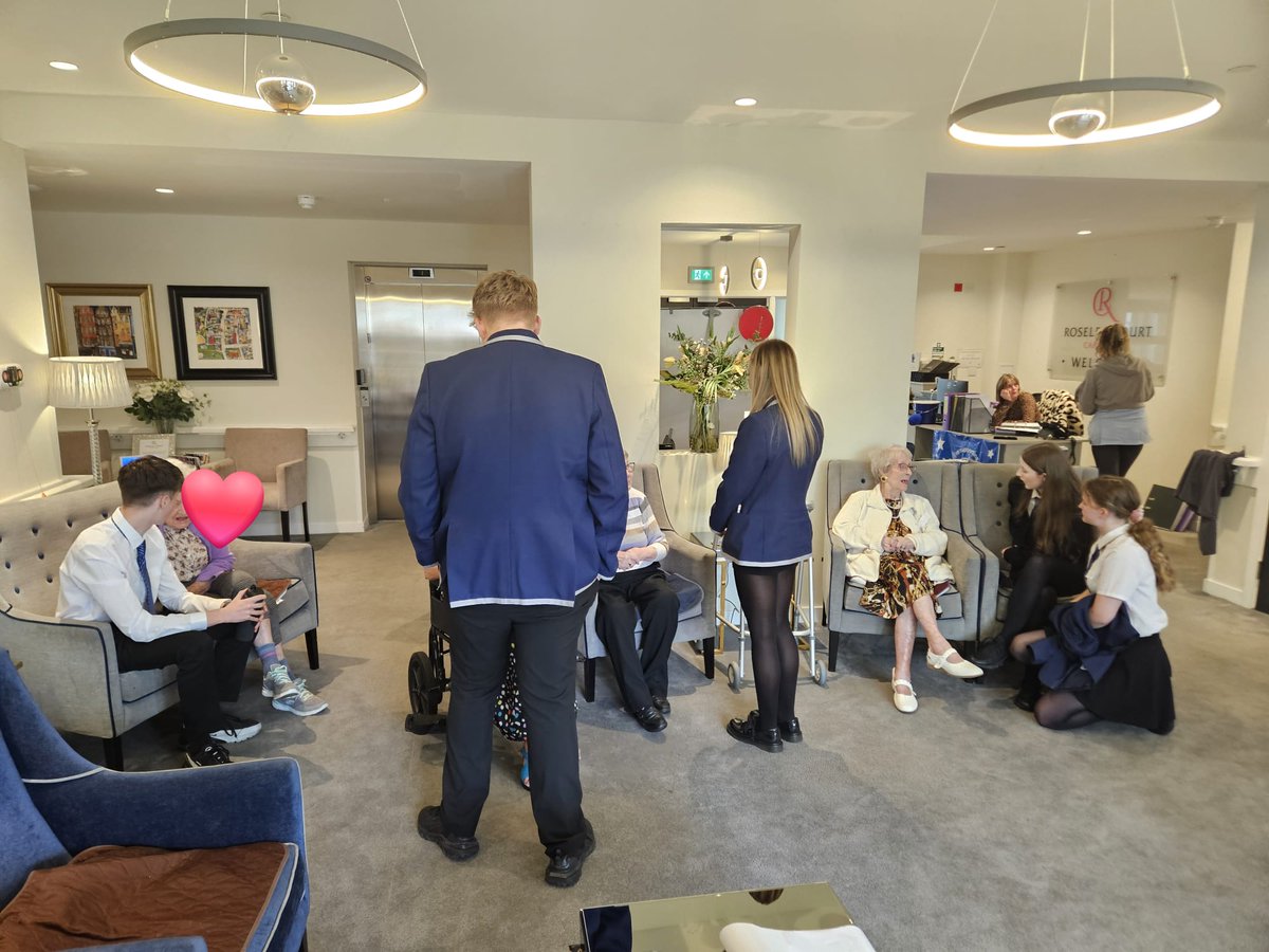 Lovely afternoon spent at Roselea Court  Care Home with <a href="/SHS_PhysEd/">SHS PE</a> Sports Leaders. They did amazing leading a session and having a chat with the residents after. Thank you <a href="/LauraTaylorAS/">Laura Taylor</a> for organising 💜