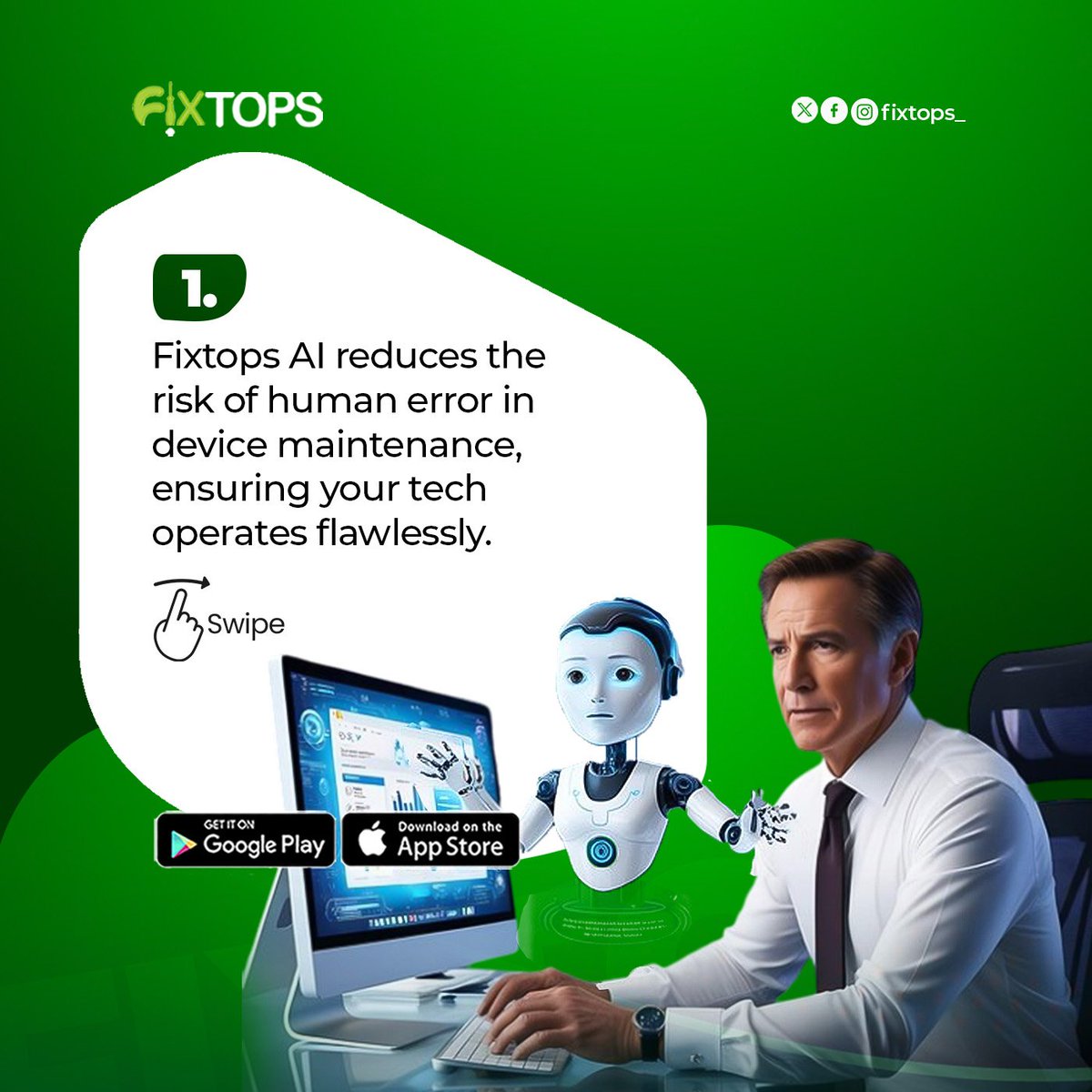 FixtopsMobile's tweet image. Achieve Perfection with FixtopsAI. Our AI ensures precise and accurate solutions.
Visit Fixtops.ai to get started
#FixtopsAI #ReduceErrors #AIAccuracy #AIInnovation #TechSupport #BusinessEfficiency #SmartMaintenance #ErrorFreeTech #PrecisionTech