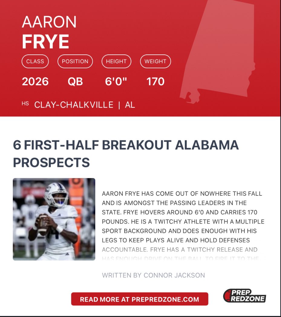Aaron Frye (@1fryee) on Twitter photo I appreciate the evaluation! <a href="/PrepRedzoneAL/">Prep Redzone Alabama</a> <a href="/HallTechSports1/">Hall-Tech Sports</a> <a href="/CCHSfootbal/">Clay-Chalkville Football</a> <a href="/coachfloyd33/">Stuart Floyd</a> <a href="/Jburdette82/">Justin Burdette</a> I appreciate the evaluation! <a href="/PrepRedzoneAL/">Prep Redzone Alabama</a> <a href="/HallTechSports1/">Hall-Tech Sports</a> <a href="/CCHSfootbal/">Clay-Chalkville Football</a> <a href="/coachfloyd33/">Stuart Floyd</a> <a href="/Jburdette82/">Justin Burdette</a>