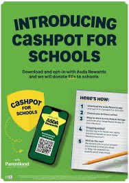 Wood Fold have qualified for Asda Cashpot for schools. If you have an Asda reward card then please link to Wood Fold to help us raise cash for our school.