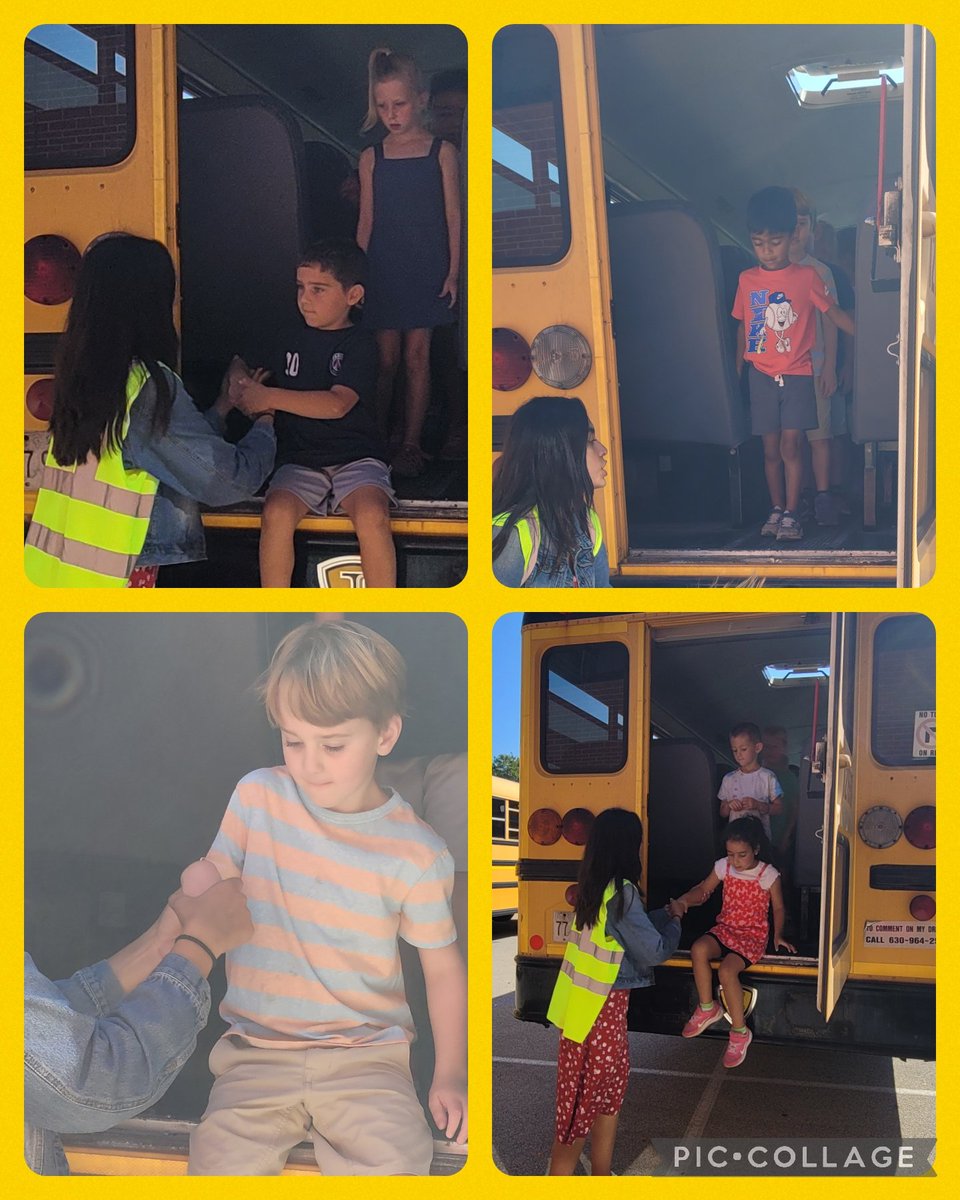 Bus Evacuation Drill completed.  I ❤️  how kindergarteners get so excited about the little things in life. #dg58pride #LEchoosesHAPPY