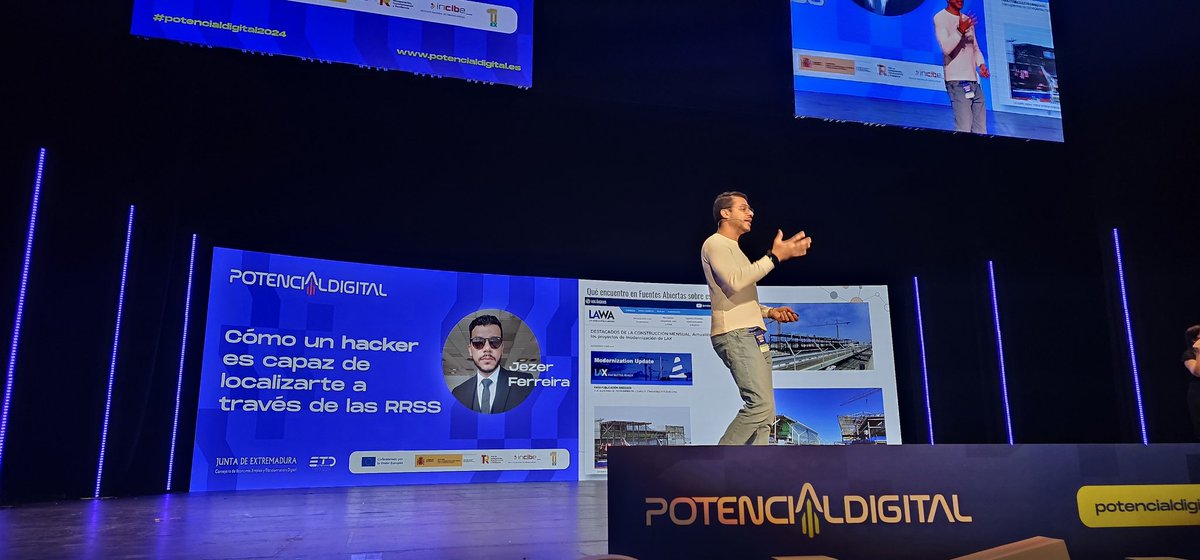 Andrés Caro (@_andrescaro_) on Twitter photo #IMPRESIONANTE la charla de <a href="/JezerFerreira/">Jézer Ferreira</a> justo ahora en <a href="/Potdigitalext/">Potencial Digital Extremadura</a>. Magnífica acogida en el público, muy divertida e interesante. #OSINT presentado de forma muy amena. Gracias, amigo! #IMPRESIONANTE la charla de <a href="/JezerFerreira/">Jézer Ferreira</a> justo ahora en <a href="/Potdigitalext/">Potencial Digital Extremadura</a>. Magnífica acogida en el público, muy divertida e interesante. #OSINT presentado de forma muy amena. Gracias, amigo!