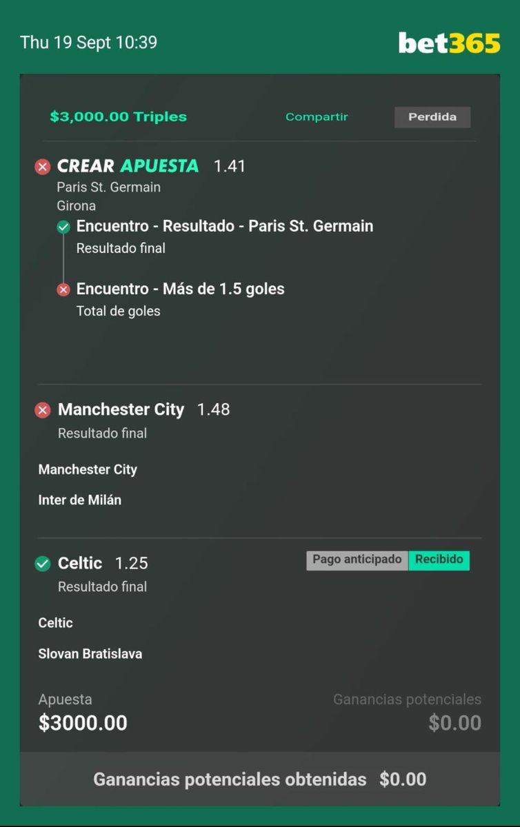 LumbreraOr41658's tweet photo. @ElCazaVerdes @BetMyPick1 Hasta la que perdi https://t.co/jSdEPvJhT3