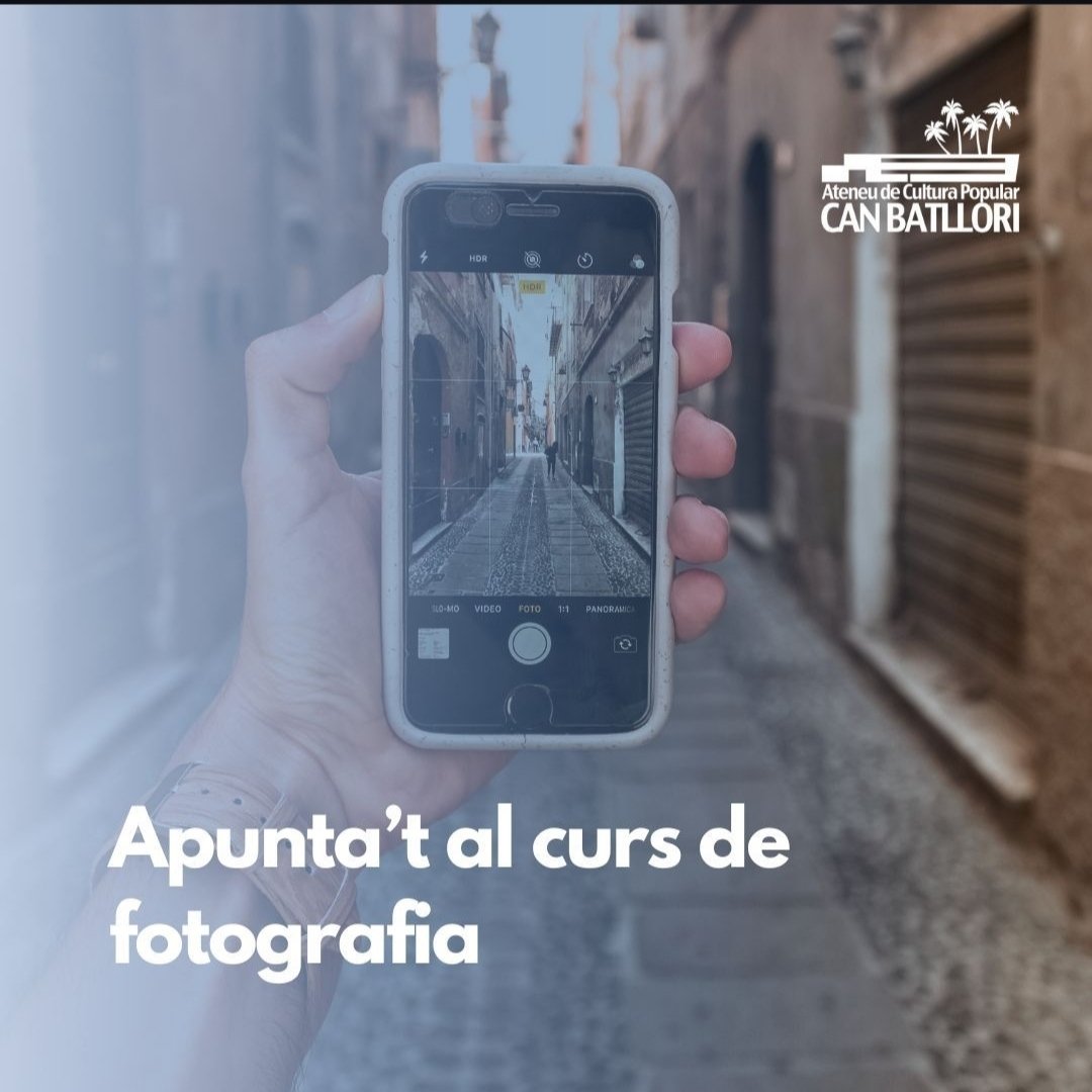 TALLER GRATUITO DE FOTOGRAFÍA en #viladecans 

Más información en el perfil de <a href="/canbatllori/">Ateneu de Cultura Popular Can Batllori</a>

#foto #fotobcn #fotografiaurbana #fotografiacasual #fotografiacallejera #cursodefotografia #aprendefotografia #gava #castelldefels #santclimentdellobregat #santboi #barcelona