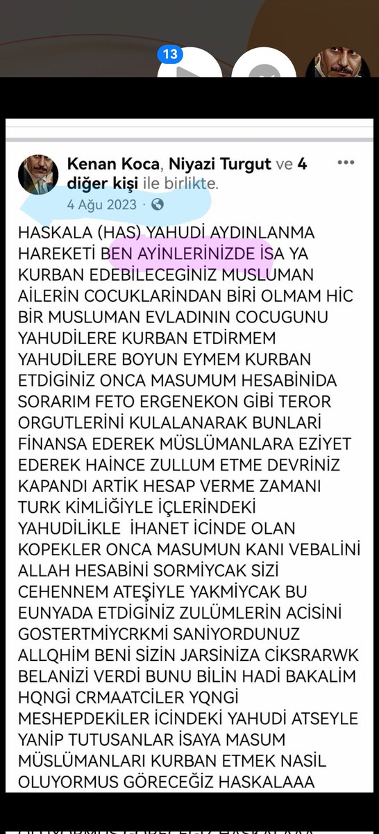 sehrezat16's tweet photo. @gulbenergen Hic merak etme #iluminetciler #siyonistler #HASKALA ci KIRLI ilker kendilerine kimsenin birsey yapamiycagini Sanan hainler narine ve daah once kurban etdikleri butun masum insanlara yaptiklarinin hesabini verecekler https://t.co/zT3aUPpMXB