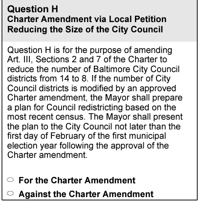 dbetzel's tweet image. #Baltimore vote FOR THE AMENDMENT on #QuestionH
