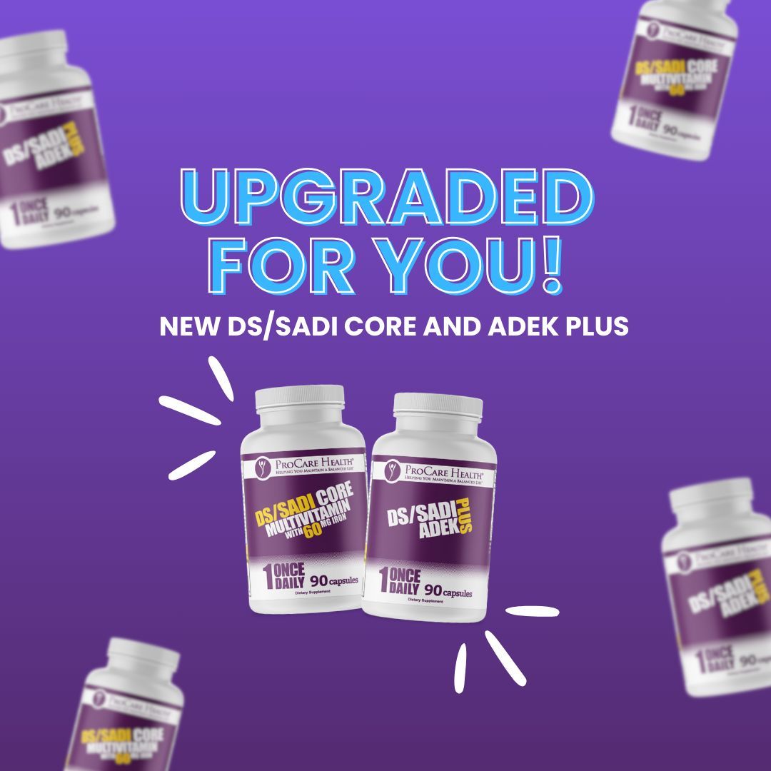 🎉  Attention DS&amp; SADI Patients 🎉
 
Introducing the DS/SADI Core Multivitamin with 60 mg Iron and DS/SADI ADEK Plus! These once-daily bariatric supplements are designed specifically for Duodenal Switch (BPD/DS) and SADI patients.

Stay tuned for more exciting details!