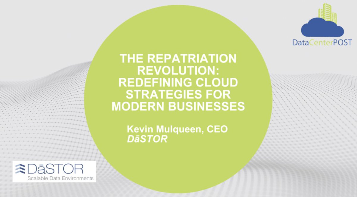 datacenterpost's tweet image. The shift from traditional public #CloudSolutions to hybrid and #PrivateClouds is on the rise. Discover insights from Kevin Mulqueen of DaSTOR on how businesses are adapting to meet their unique needs. 

Read more on @datacenterpost: ow.ly/xa6050TrccX.