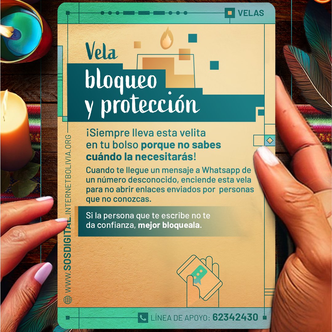 InternetBo_org's tweet photo. #CuranderaDigital ¡Cuantas veces me ha pasado esto! Pero acá les doy un consejito, enciende esta vela de bloqueo y protección y listo
#SoSDigital https://t.co/RlcVsmdjMU