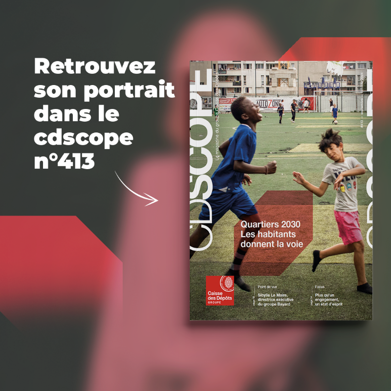 caissedesdepots's tweet photo. Envie de lecture ? @Bayard et le #CDscope ont ce qu'il vous faut ! 😎
Découvrez le portrait de Sibylle Le Maire dans le CDscope n°413.📕
Le récit de ses combats en faveur des #seniors et des #femmes dans les #entreprises ici :👇
Quentin Houdas / REA - Caisse des Dépôts - 2024