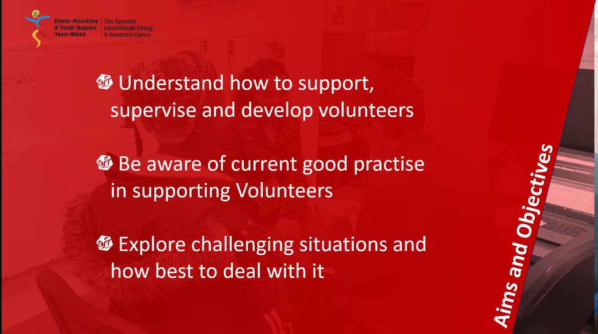 Excellent "Introduction to supporting volunteers" training delivered to our Team by our awesome Volunteer Co-ordinator Najma! Volunteer management is an art form that takes patience, skill and a real commitment! <a href="/FLVCFlintshire/">Flintshire Local Voluntary Council</a> <a href="/AvowWrexham/">AVOW</a> <a href="/VolSwansea/">Volunteering Swansea</a> <a href="/cdfvolcentre/">Cardiff Volunteer Centre @C3SC</a> <a href="/WCVACymru/">WCVA | CGGC</a>