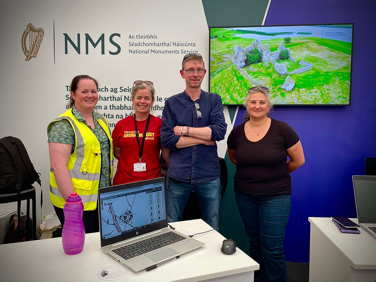 NationalMons's tweet photo. @NationalMons archaeologists delighted to advise and engage with the farming community and young people @NPAIE over the past three glorious days in #Ratheniska ☀️☀️
#Ploughing2024 #ProtectOurPast #CheckBeforeYouDig #HeritageIreland2030 #CMF2024 #ClimatEireitage #HeritageWellbeing https://t.co/8GJ2CjD1we