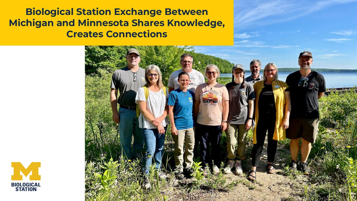 UM Biological Station (@umbs) on Twitter photo The <a href="/UMich/">University of Michigan</a> Biological Station and the University of Minnesota Itasca Biological Station and Laboratories took time this summer to learn from each other. Teams visited their counterpart’s campus as part of a field station exchange program. <a href="/ItascaBio/">Itasca Biological Station & Labs</a> <a href="/UMBS/">UM Biological Station</a> myumi.ch/Q656V The <a href="/UMich/">University of Michigan</a> Biological Station and the University of Minnesota Itasca Biological Station and Laboratories took time this summer to learn from each other. Teams visited their counterpart’s campus as part of a field station exchange program. <a href="/ItascaBio/">Itasca Biological Station & Labs</a> <a href="/UMBS/">UM Biological Station</a> myumi.ch/Q656V