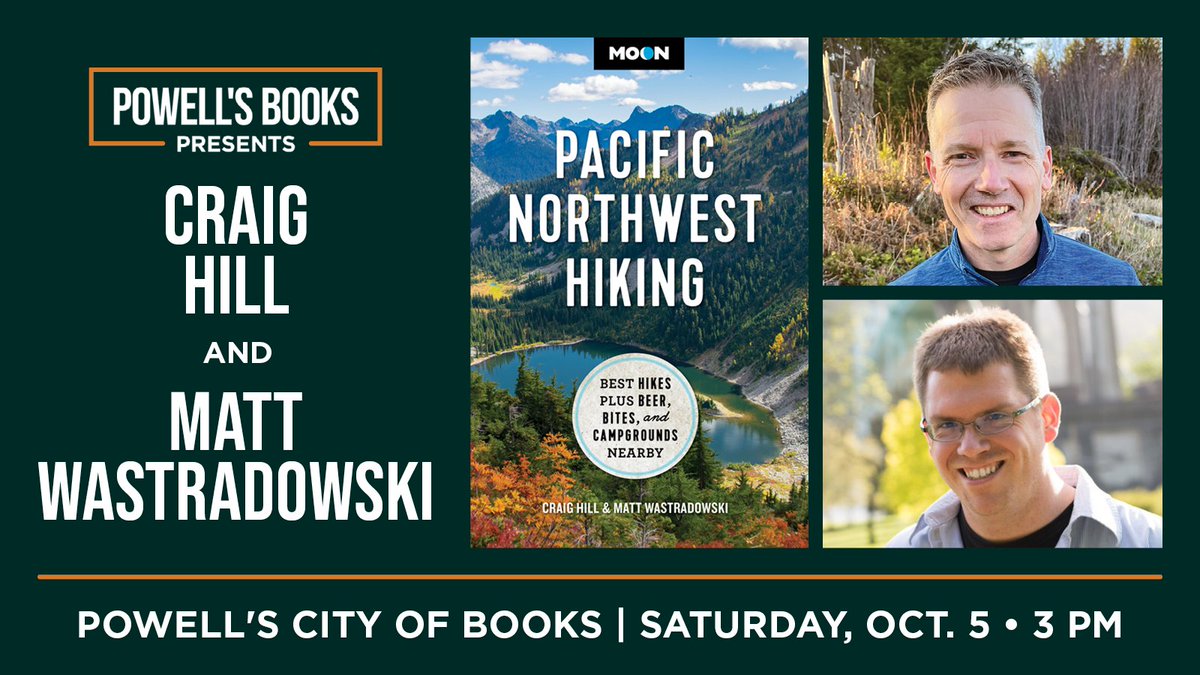wastro's tweet image. Powell&apos;s was so nice, I&apos;m doing it twice! Craig and I updated our @MoonGuides PNW hiking guide—out on Oct. 1—and will celebrate by talking about great hikes at @Powells on Oct. 5!

Beyond excited to return to the hallowed grounds and talk about Oregon&apos;s outdoors! See you there!