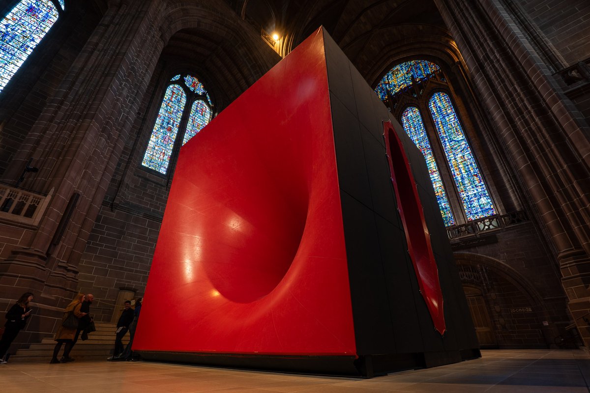 LorenzFerrarini's tweet image. Anish Kapoor, Liverpool Cathedral