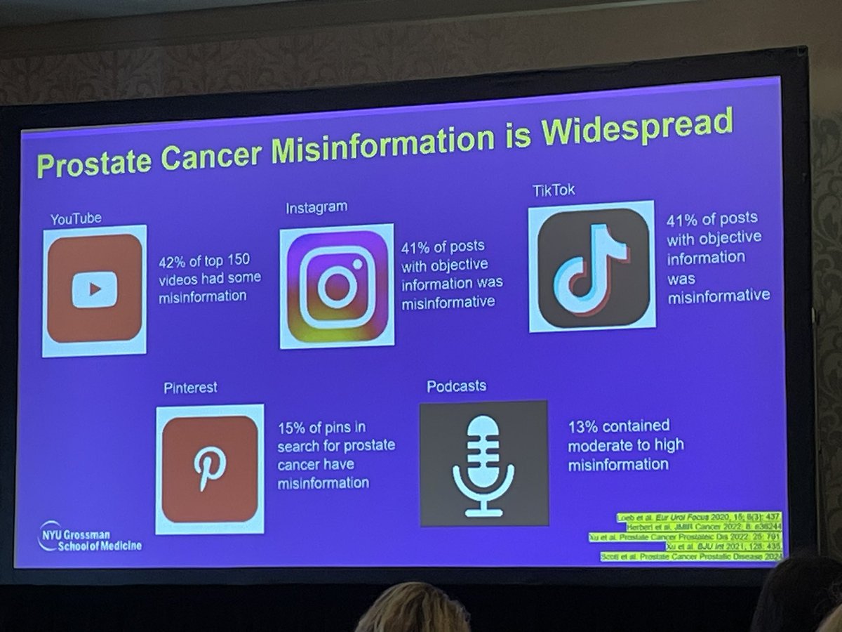 .<a href="/LoebStacy/">Stacy Loeb, MD</a> is leading a master class presentation at <a href="/COSMOCollab/">COSMO</a> about how pervasive misinformation in SM is in the oncology world.

Know your source of info concerning oncology care!