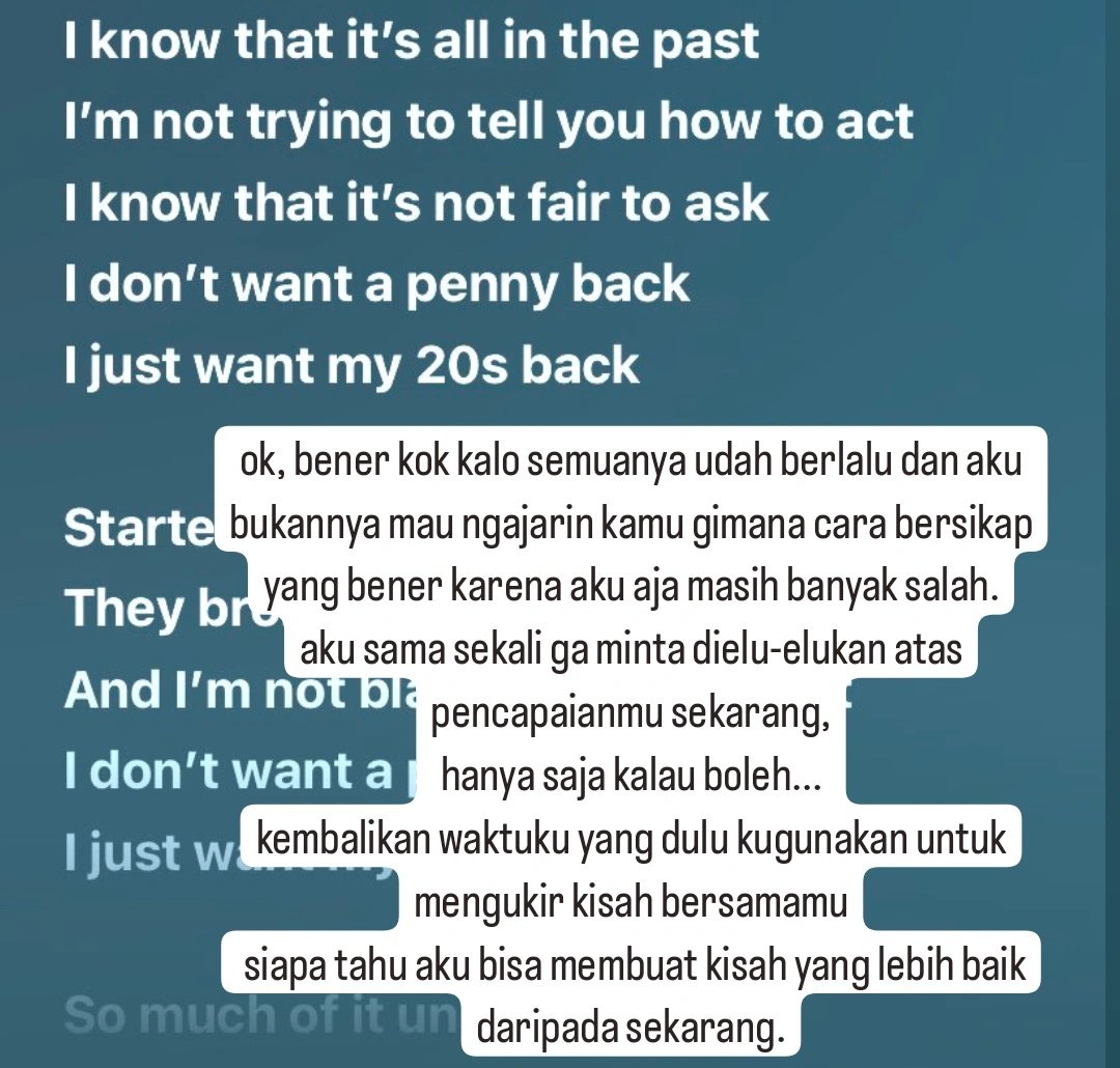 Not_eaJPark's tweet photo. interpretasi lirik lagu "i just want my 20s back" by eaJ 💔

#eaJPark #eaJWTRSFM #eaJ4thEP  #eaJStillFeelItFollowHim @eaJPark https://t.co/KCb3Kh7sFc
