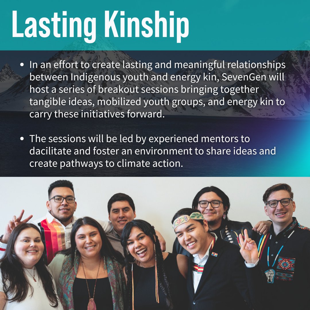 studentenergy's tweet photo. SevenGen Summit 2024 is guided by our theme of "Infinite Voices, Shared Futures". Join us from October 1-3 in Iqaluit, Nunavut, as we bring north and south together for a uniquely by-youth, for-youth experience.

#SevenGen2024 #IndigenousYouth #SustainableEnergy #ClimateAction https://t.co/JUDfzUBthT