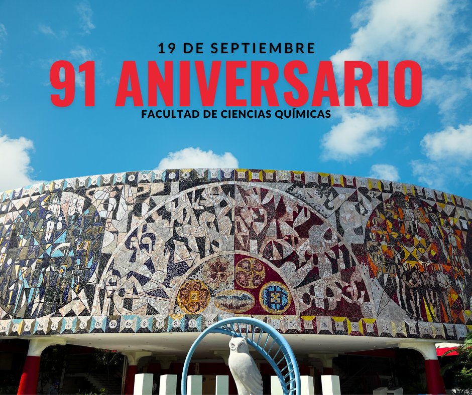 ¡33,238 días haciendo historia! 💪
Nuestra Facultad celebra 91 años de ser parte de la vida de miles de personas.
#SoyFCQ 🦉