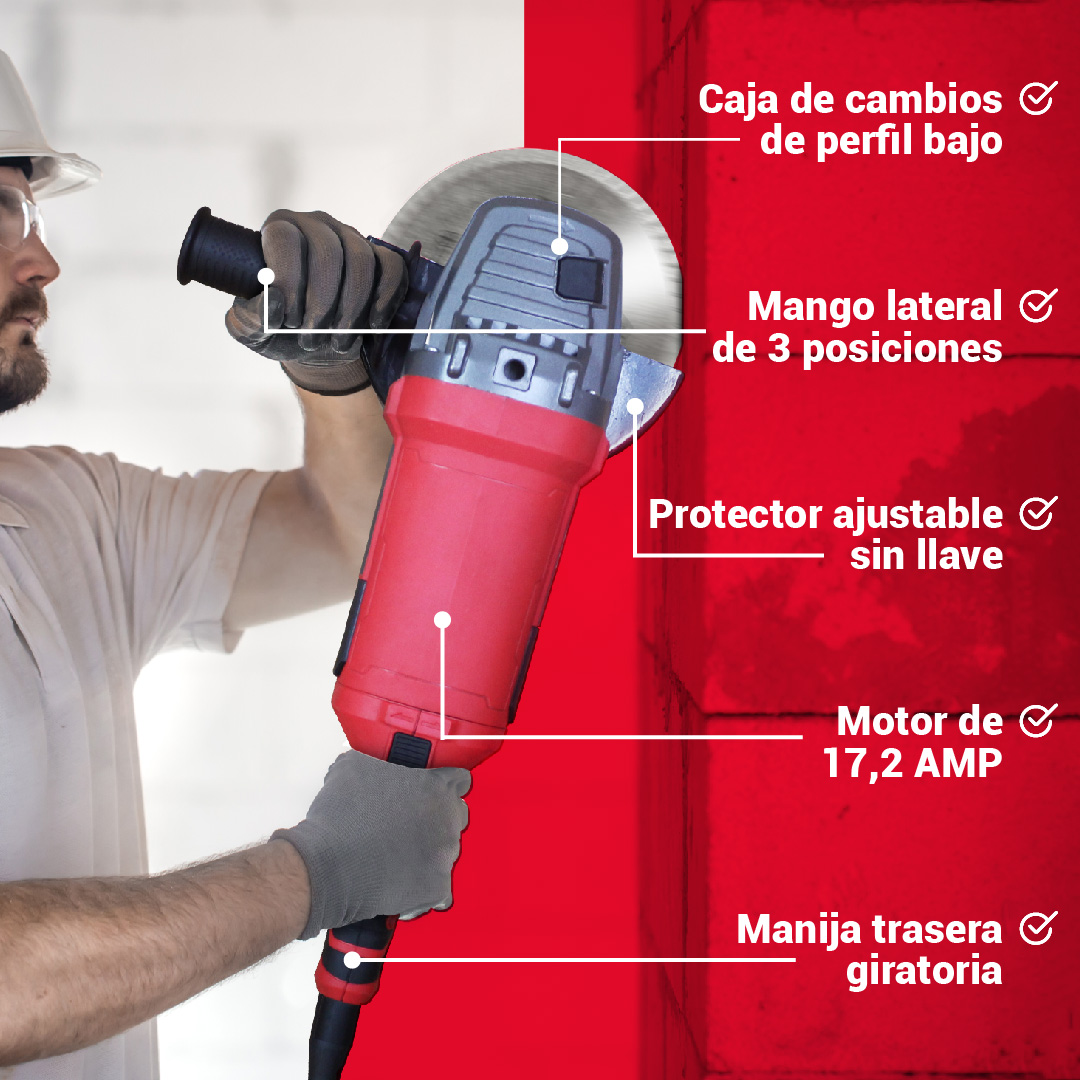 promakertools's tweet photo. Nuestro esmeril angular es capaz de cortar metal y también concreto, con el uso correcto de los elementos y discos para cumplir las funciones requeridas en los trabajos mas exigentes. https://t.co/0iDO3J9BST