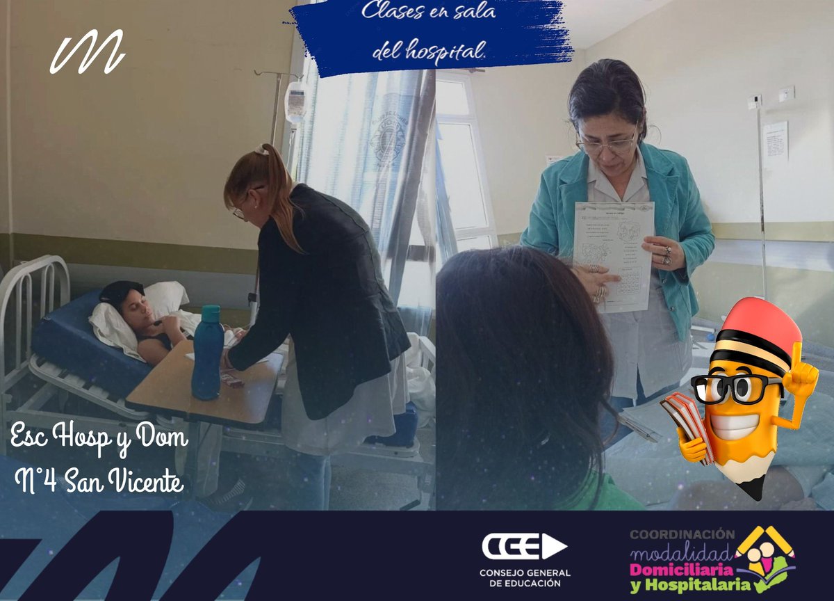 La alfabetización continúa a pesar de que los alumnos estén atravesando una situación de enfermedad transitoria.
Escuela Hosp y Dom N°4 
Hospital de San Vicente 
#EducacionDomiciliariaHospitalariaMisiones
#cgemisiones
#educacionmisiones
<a href="/CGEMisiones/">CGE Misiones</a> <a href="/misioneseduca/">Educación Misiones</a>