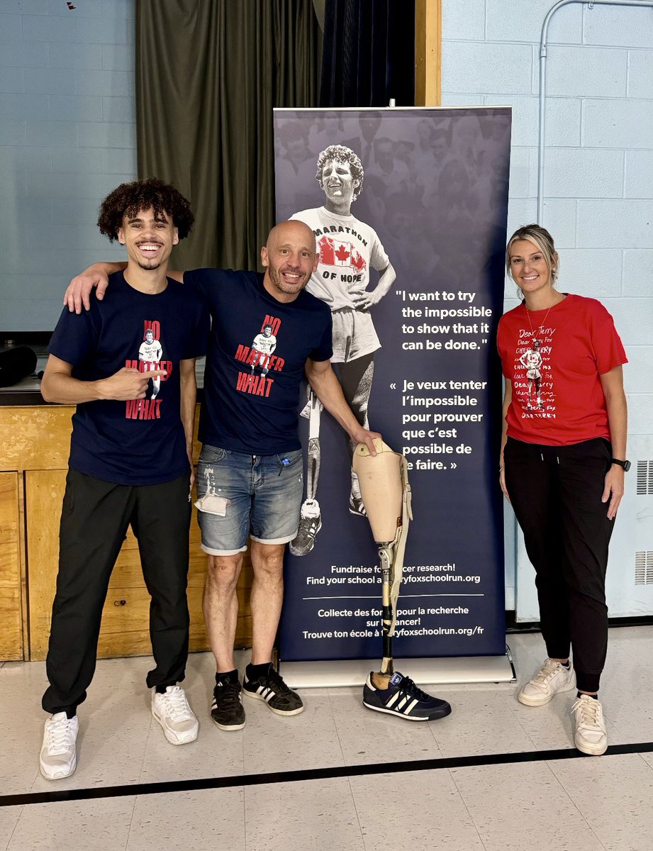 Shae from <a href="/TerryFoxCanada/">Terry Fox Foundation</a> did an enthusiastic and informative presentation for us today <a href="/Stvictortcdsb/">St Victor</a> !