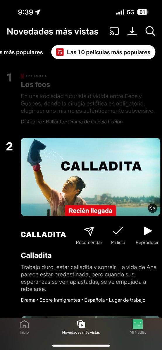 miguelfaus's tweet photo. Still top2 on Netflix 🍿 https://t.co/npFxRxxk5E