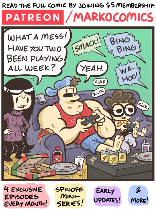 New Nerd and Jock Exclusive Episode! Can the boys clean up their act, but for what reason? Read the full comic and 170+ more! 