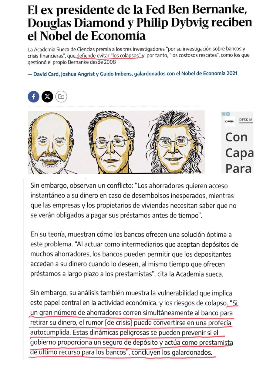 Una pregunta a propósito del #Fobaproa:  
¿Que hubiera sucedido si el  presidente Zedillo,amparado en un discurso populista y electorero,permite el colapso del sistema de pagos y desplome del sistema financiero echando la culpa a JLP y CSG?
Que respondan los Nobel de economía:
👇🏼